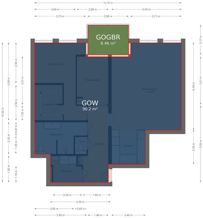 Floorplan - Zuiderzeeboulevard 25, 3751 HC Bunschoten-Spakenburg